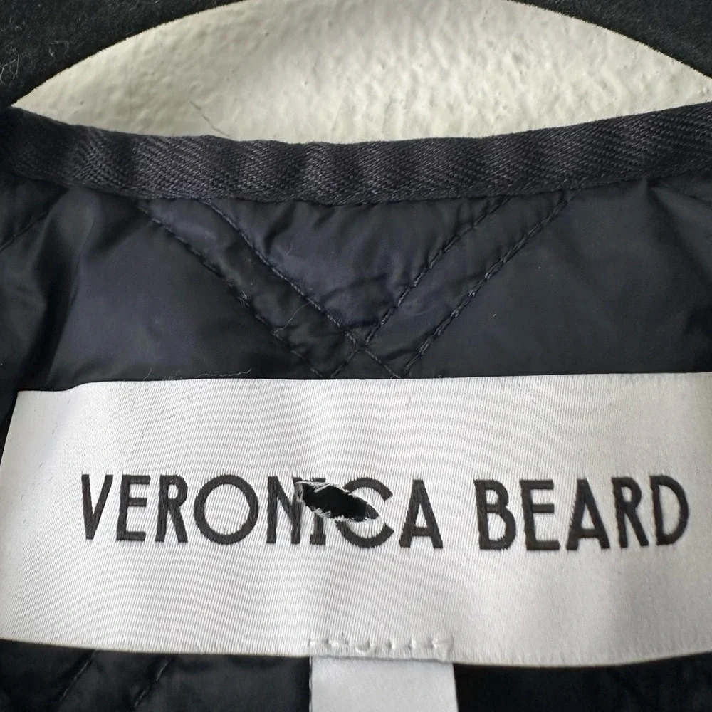 Veronica Beard  Navy Shalia Quilted Jacket - Picture 7 of 10